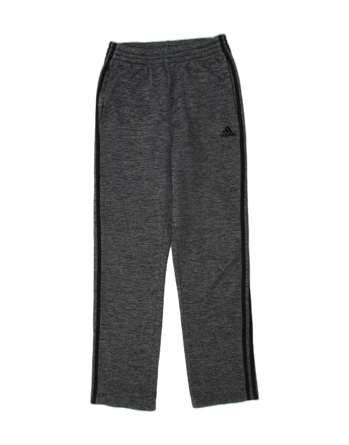 ADIDAS Boys Tracksuit Trousers 15-16 Years XL Grey Flecked Polyester Vintage Adidas and Second-Hand Adidas from Messina Hembry 