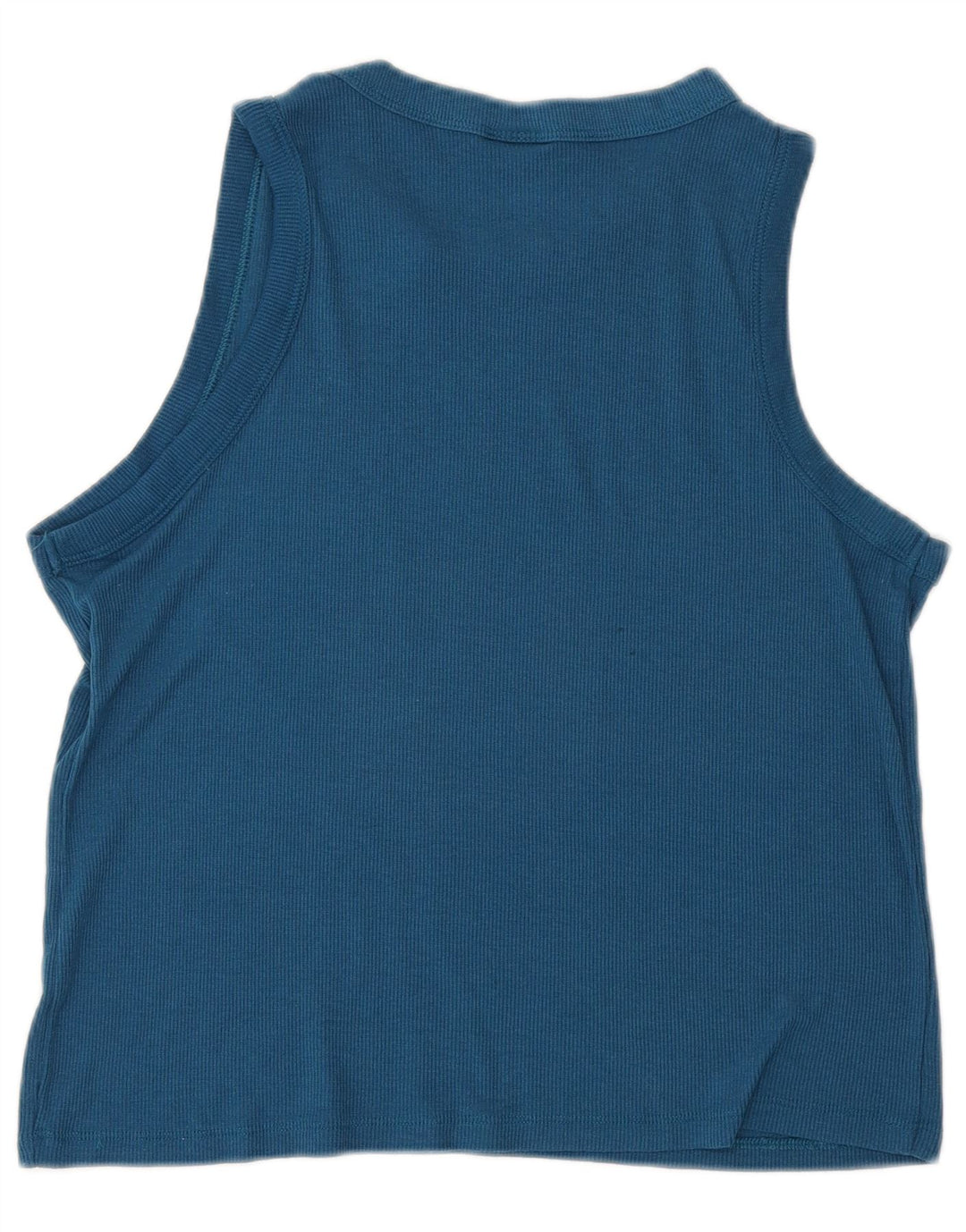 Champion Kvinder Grafisk Vest Top UK 12 Medium Blue Polyester