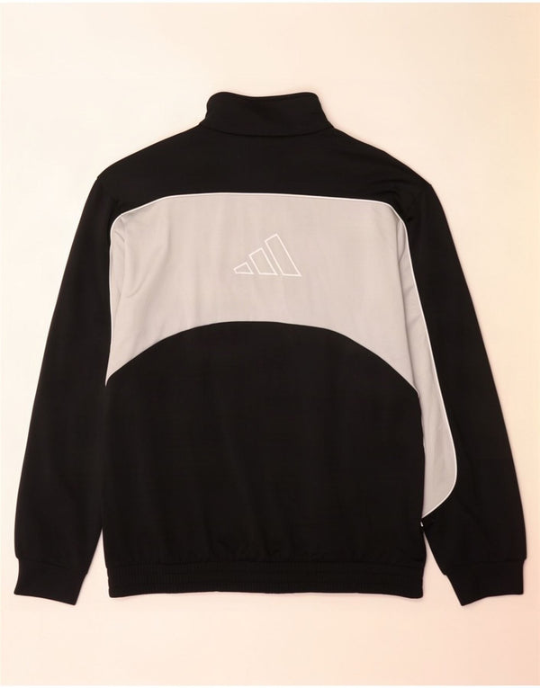 Adidas férfi grafikus tréningruha felső kabát UK 44/46 nagy fekete Colourblock