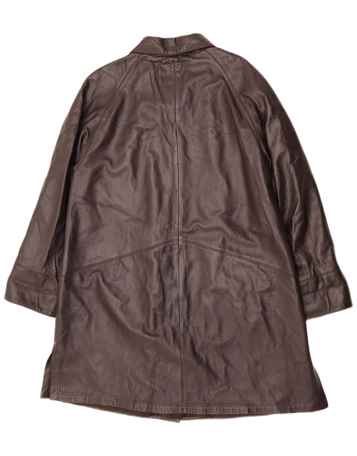 Dibi Damen Ledermantel IT 48 XL Braunes Leder