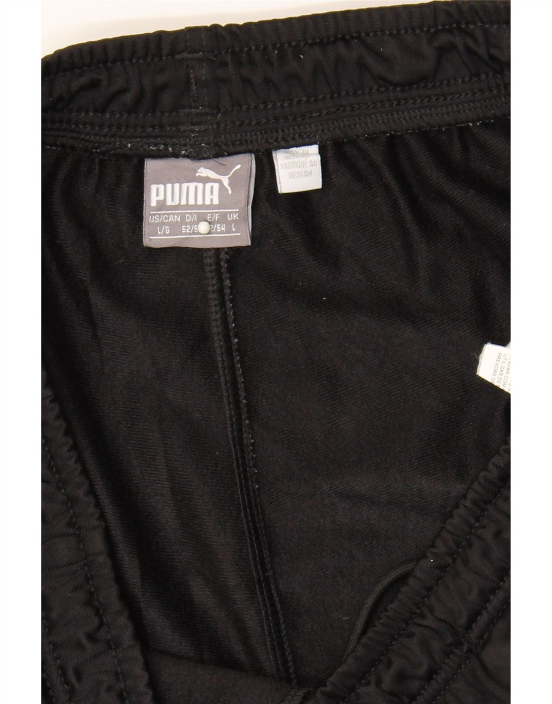 PUMA Womens Tracksuit Trousers UK 14 Large Black Polyester Vintage Puma and Second-Hand Puma from Messina Hembry 