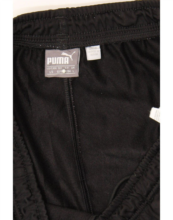 PUMA Womens Tracksuit Trousers UK 14 Large Black Polyester Vintage Puma and Second-Hand Puma from Messina Hembry 
