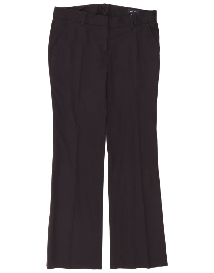 Pantaloni da abito Bootcut da donna Gant UK 12 Medium W34 L33 Lana nera