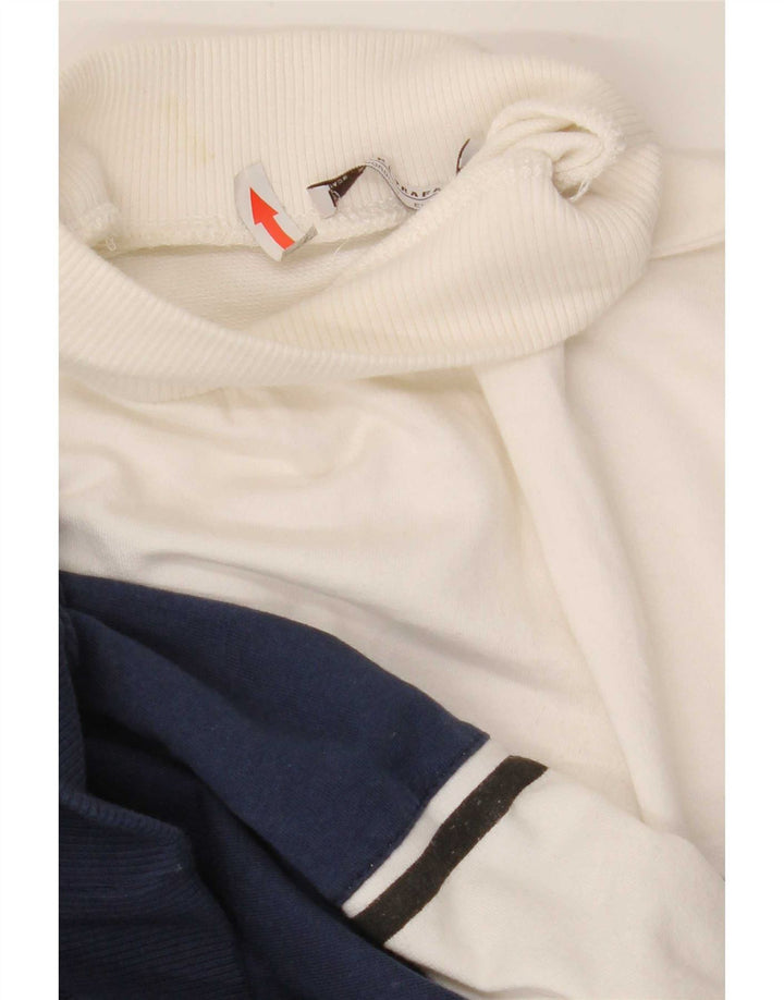 Zara Herre Trafaluc Graphic Sweatshirt Jumper Medium White Colourblock