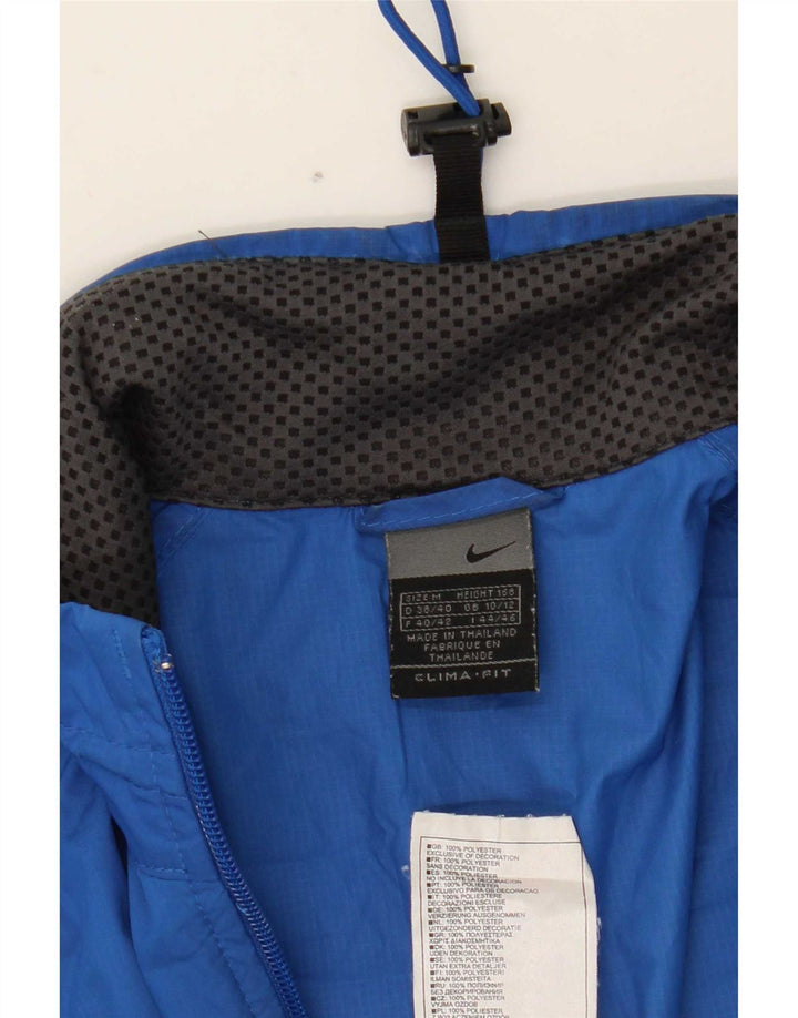 Nike Womens Clima-fit Rain Jacket UK 10/12 Medium Blue Colourblock
