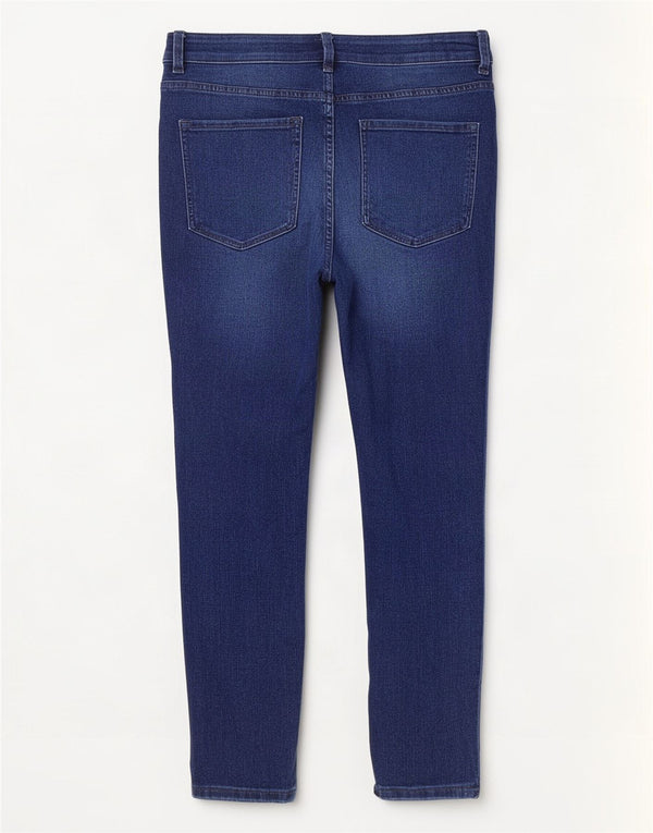 Marks & Spencer Donna The Ivy Skinny Jeans UK 12 Medio W30 L25 Blu Navy