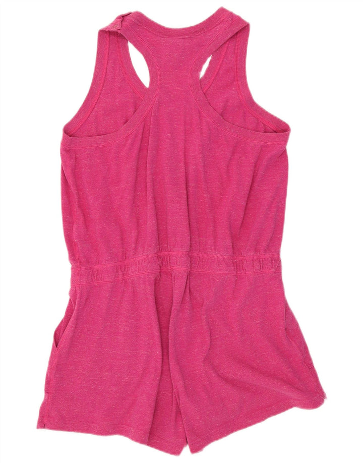 Nike Womens Sleeveless Playsuit UK 16 Large  Pink Cotton