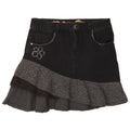 Falda vaquera asimétrica Desigual para mujer EU 40 Medium W30 Grey Herringbone