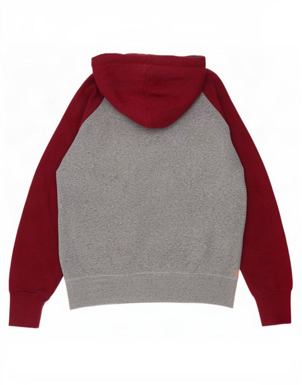 Superdry Mens Graphic Hoodie Jumper XL Grey Colourblock Cotton