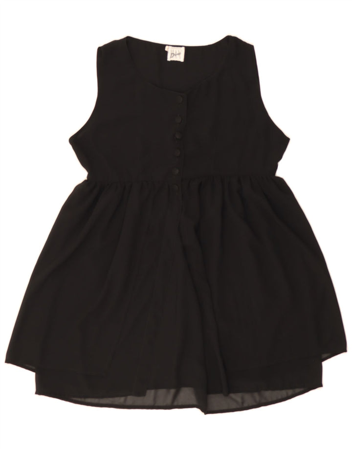 MAX DINE Womens See Through Sleeveless Bubble Dress UK 10 Small Black Vintage Max Dine and Second-Hand Max Dine from Messina Hembry 