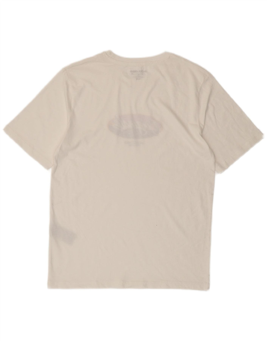 JACK & JONES Mens Graphic T-Shirt Top Small White Cotton