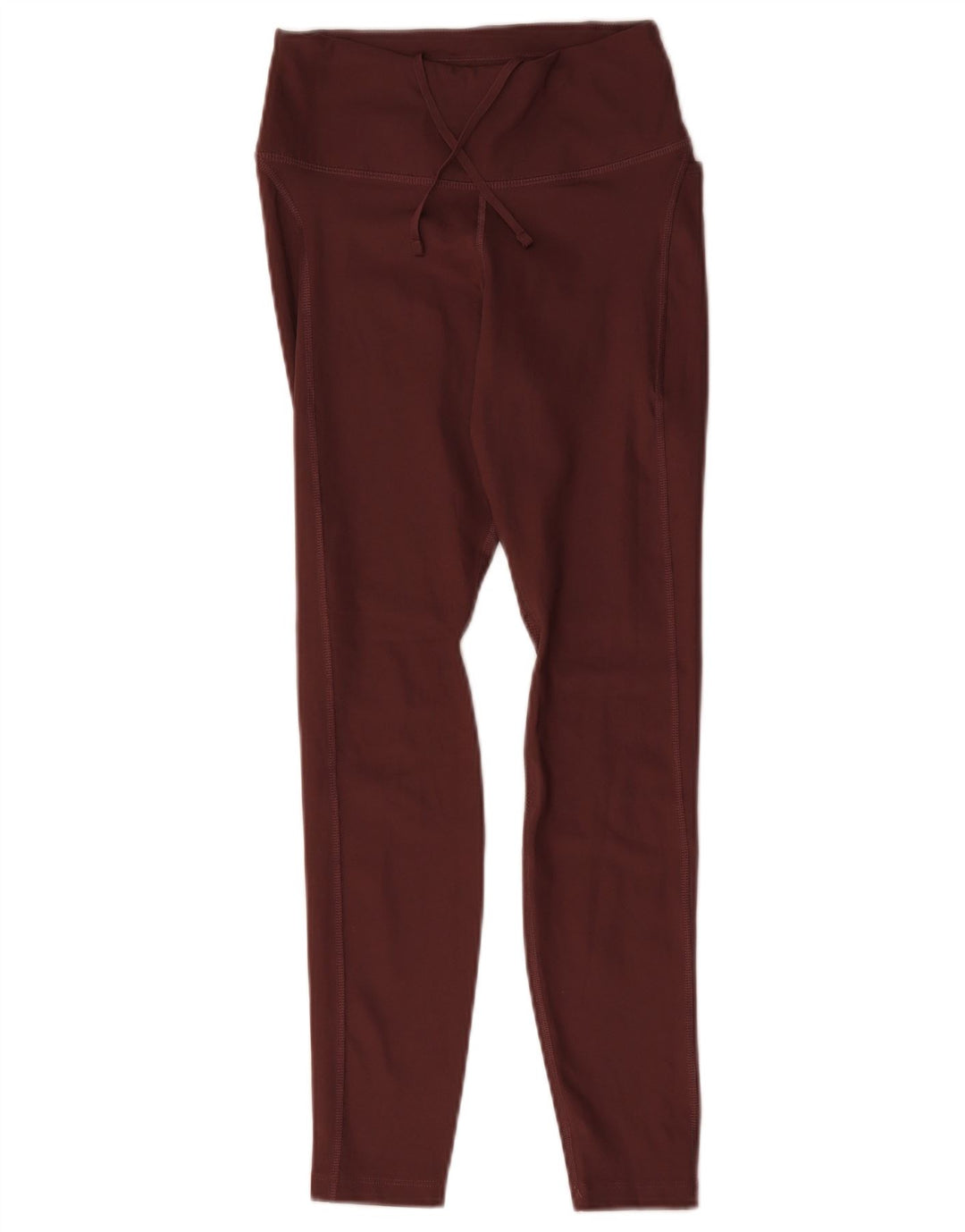 Nike Womens Dri Fit Leggings UK 8 Small  Burgundy