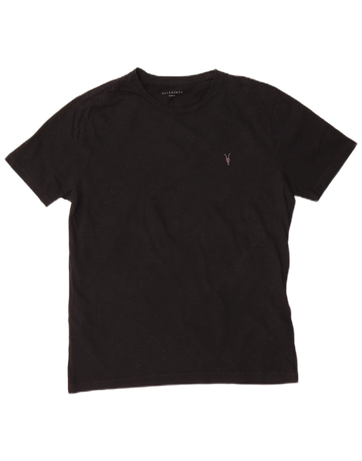 All Saints Herre T-Shirt Top Medium Sort Bomuld