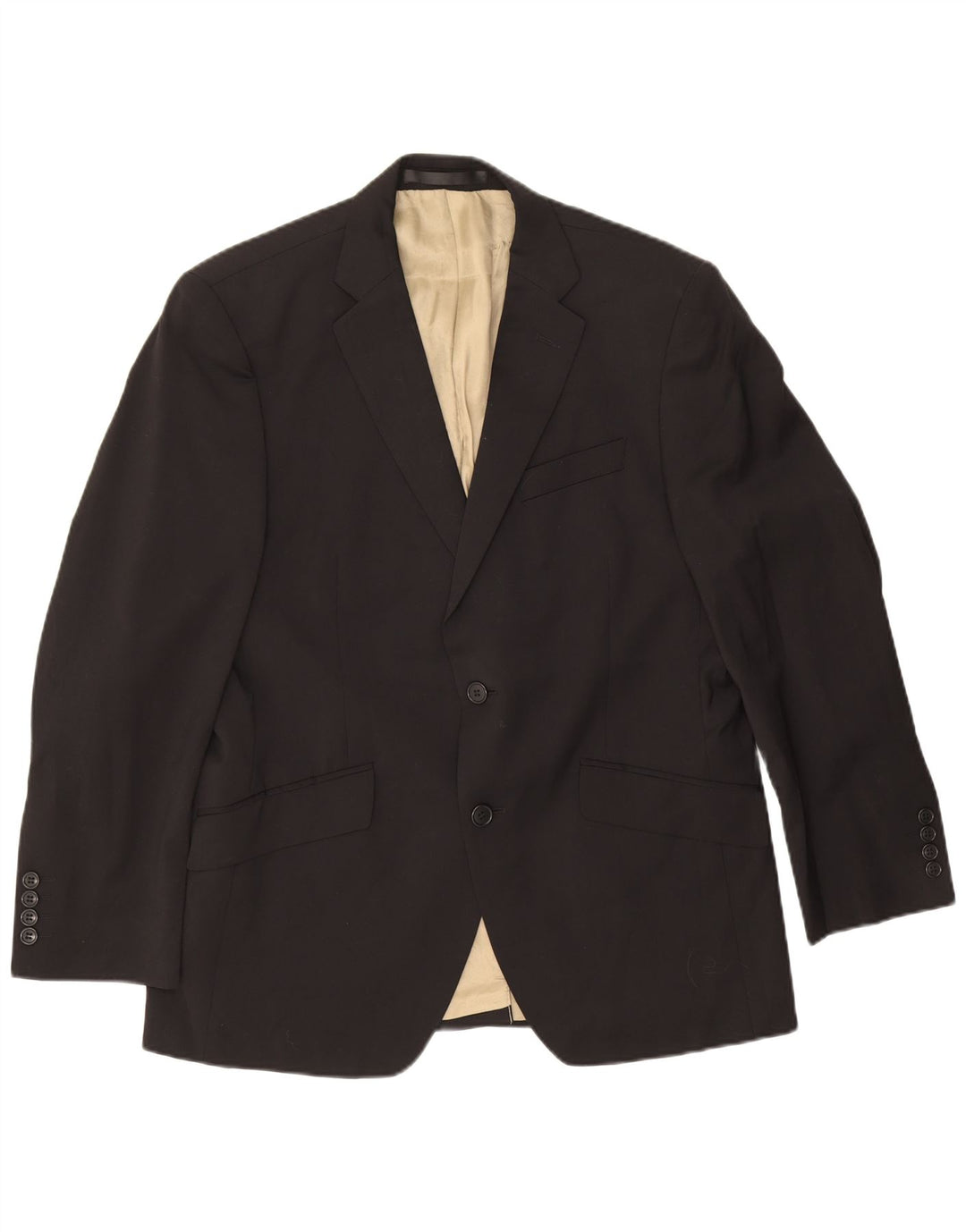 Мужской пиджак Marks & Spencer Autograph с 2 пуговицами, Великобритания 38, средний черный