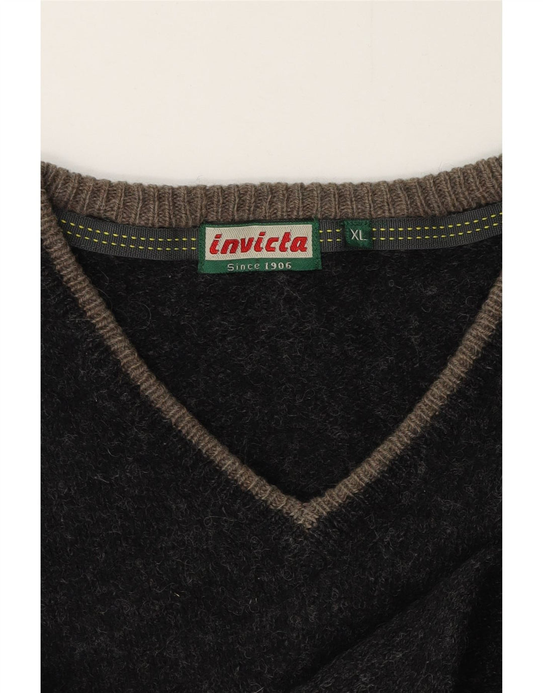 Invicta Womens V-Neck Jumper Sweater UK 18 XL Black