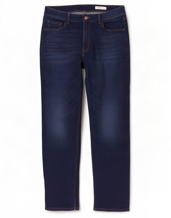 Marks & Spencer Damen The Sienna Straight Jeans UK 16 Large W32 L29 Blau