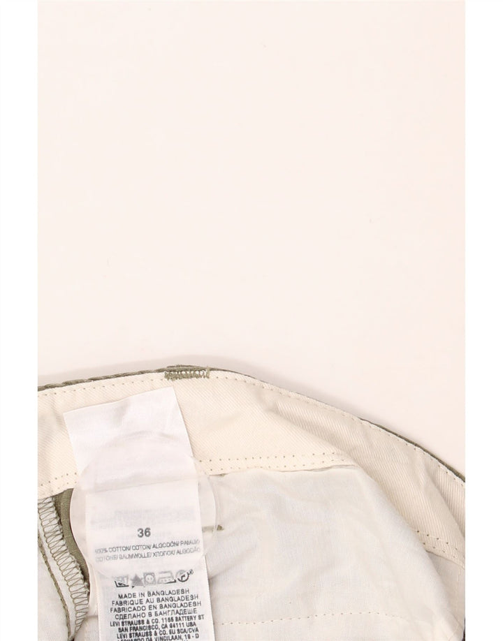 DOCKERS Mens Cargo Shorts W36 Large Khaki Pinstripe Cotton Vintage Dockers and Second-Hand Dockers from Messina Hembry 