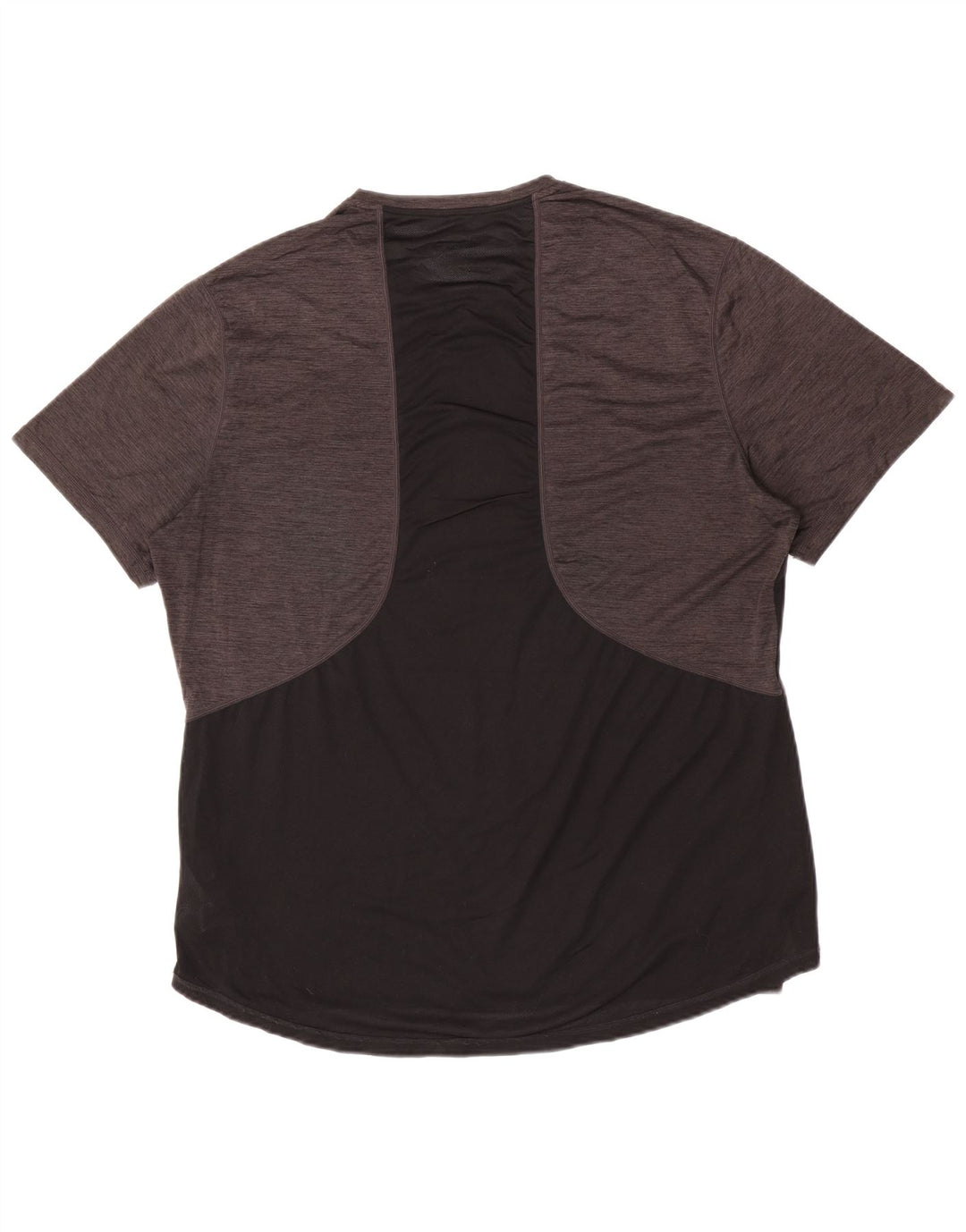 Мужская футболка Umbro Top 2XL серая, полиэстер с цветными блоками
