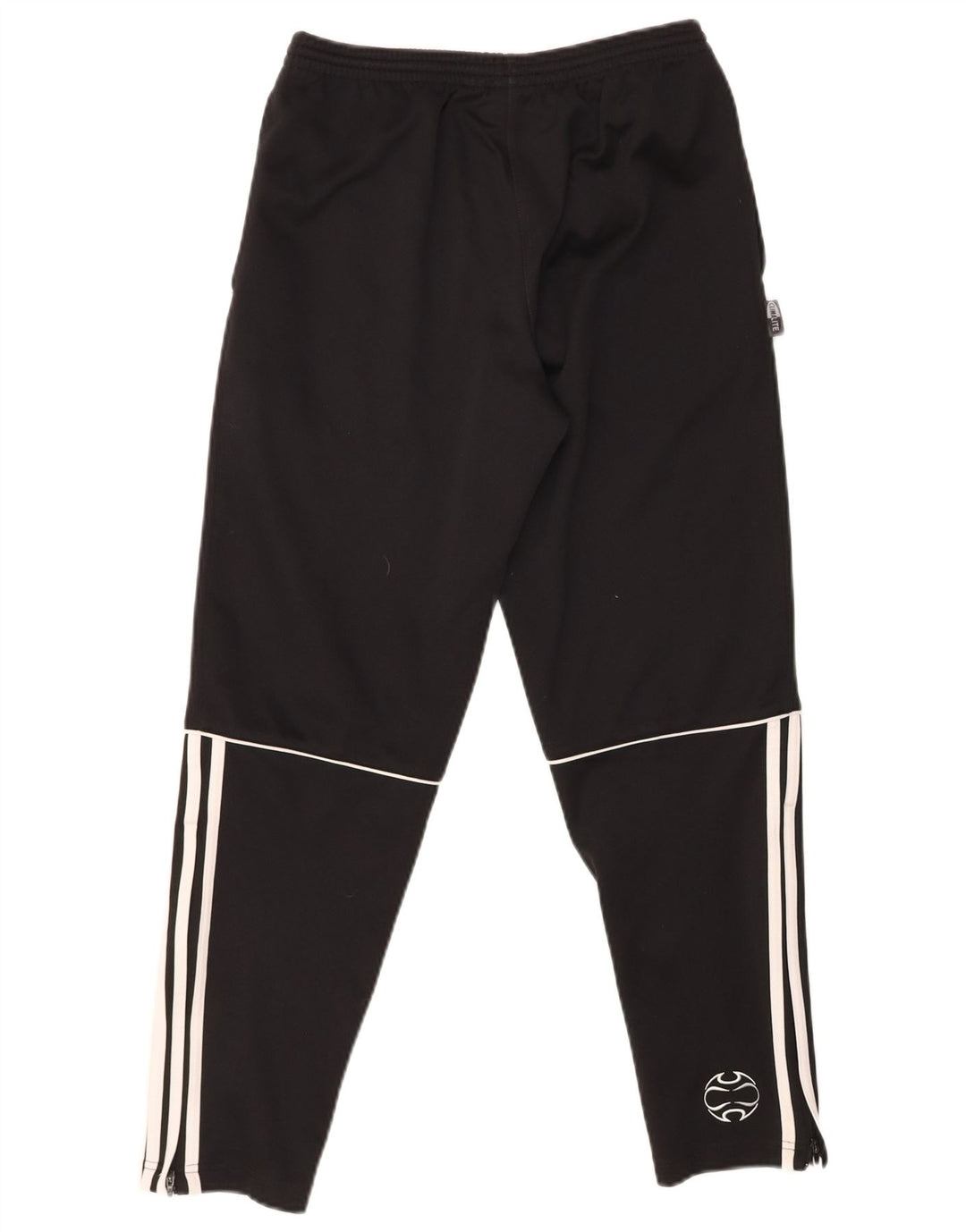 ADIDAS Boys Climalite Tracksuit Trousers 13-14 Years Black Polyester