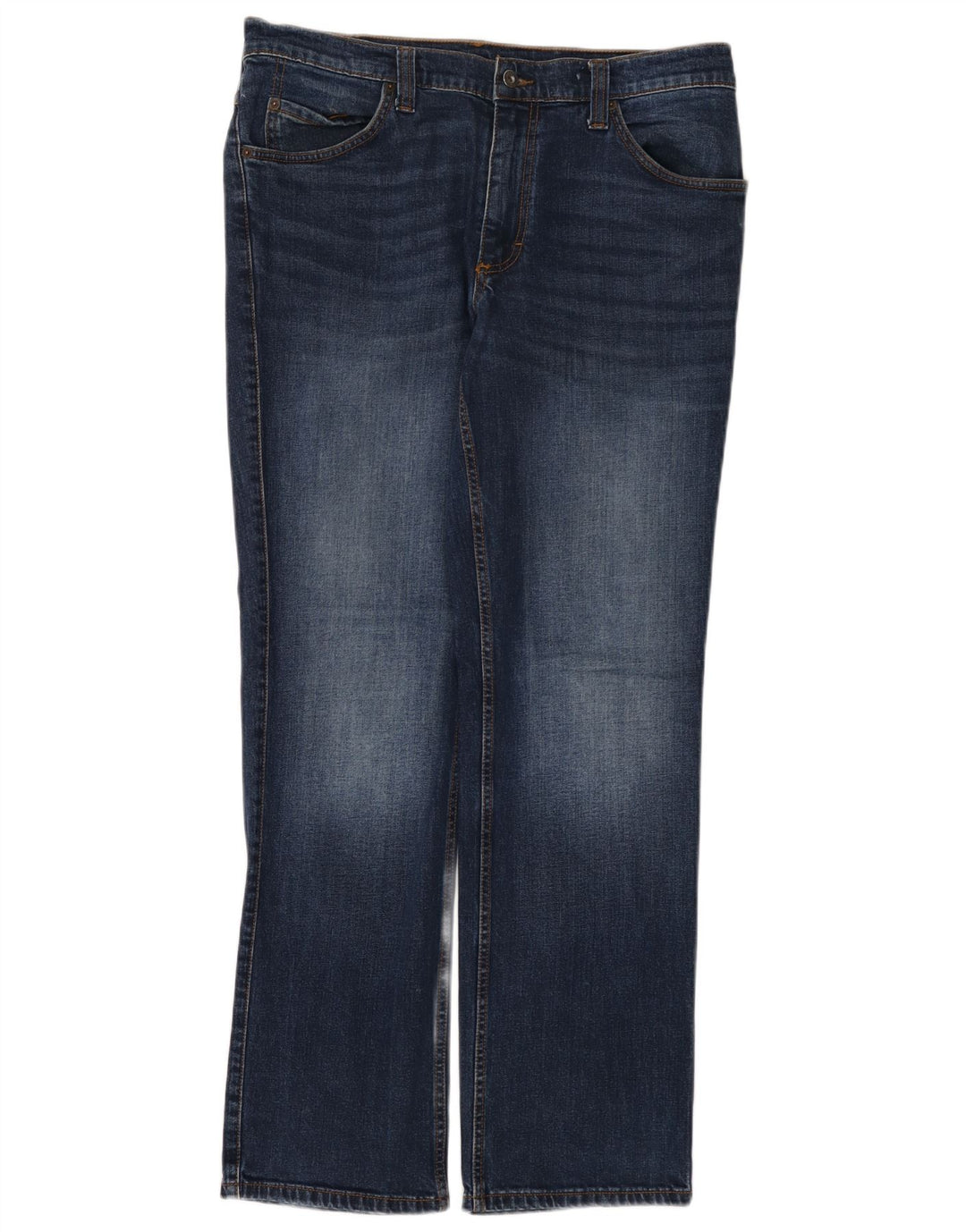 Mustang Mens Oklahoma Straight Jeans W36 L32 Blue Cotton