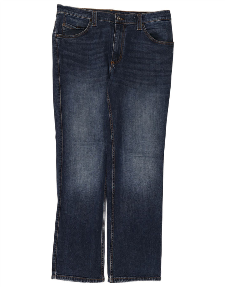 Mustang Mens Oklahoma Straight Jeans W36 L32 Blue Cotton