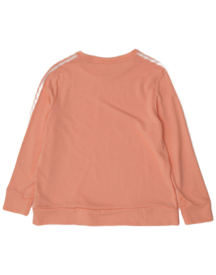 Adidas Womens Regular Fit Sweatshirt Jumper UK 20/22 XL Pink Polyester
