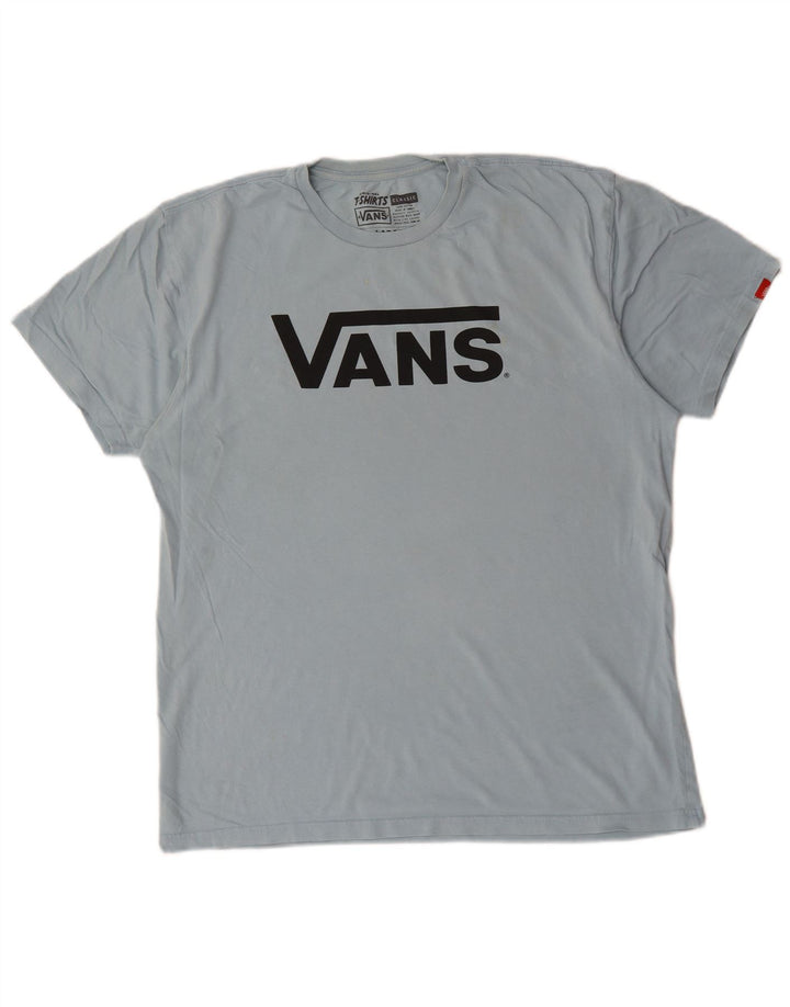 Vans T-shirt graphique pour hommes, grand, bleu, coton