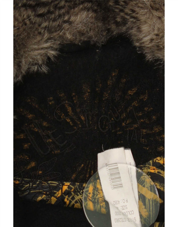 Γυναικείο παλτό Desigual Graphic Double Breasted EU 42 Large Black Floral