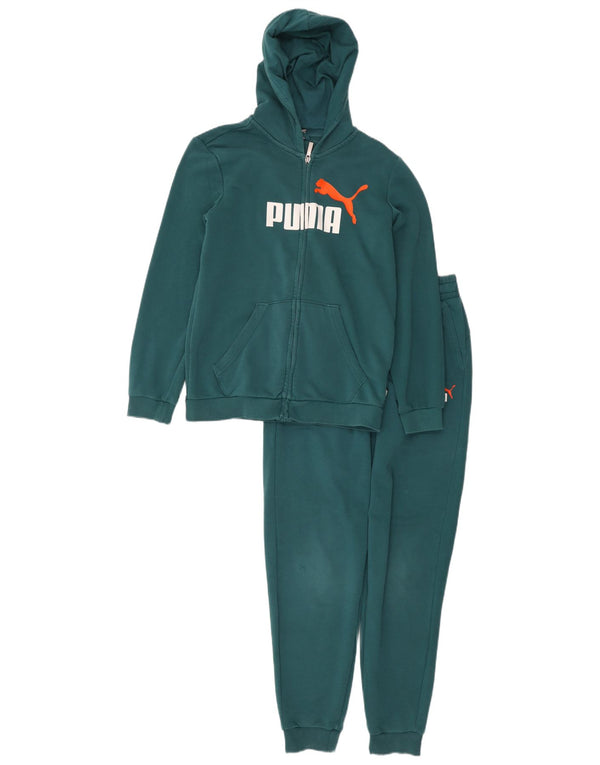 Chándal Puma Niñas Graphic Full 13-14 Años Algodón Verde