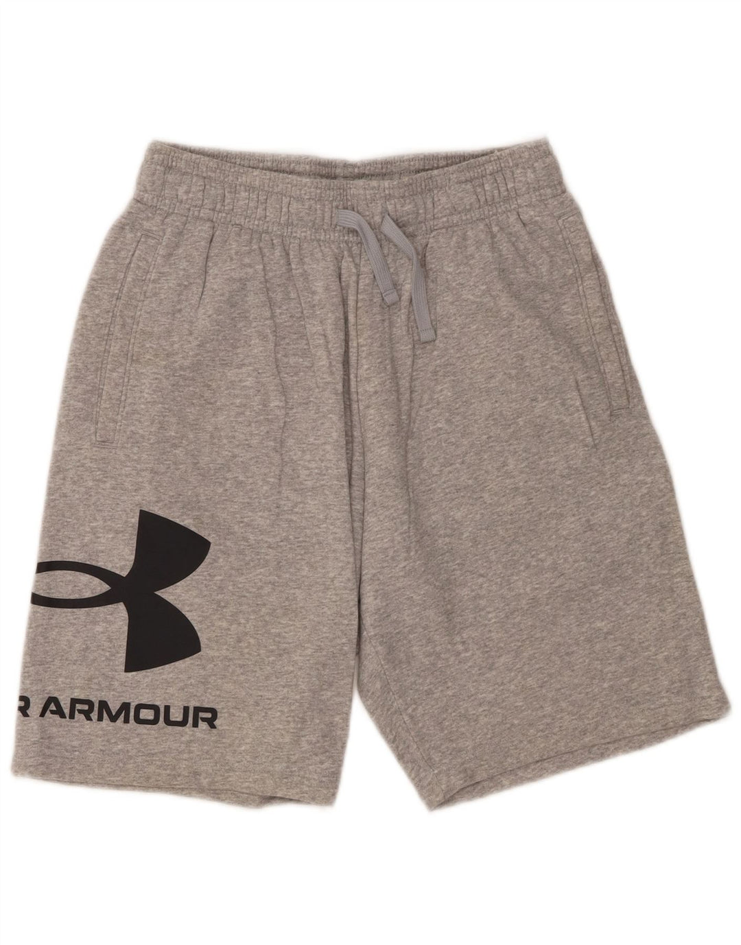 UNDER ARMOUR Mens Graphic Sport Shorts Medium  Grey Cotton
