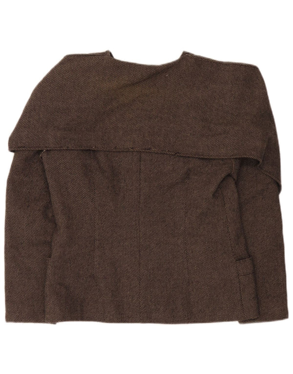 Luisa Spagnoli Dame 2-knaps blazerjakke IT 44 Medium Brun Nålestribe