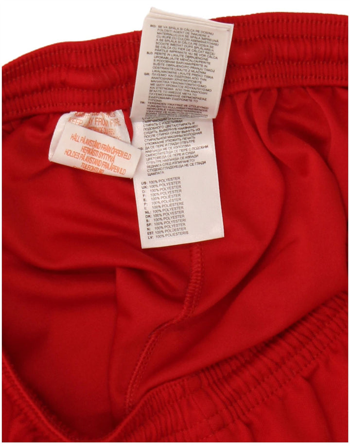 Adidas Mens Climalite Sport Shorts Small  Red Polyester