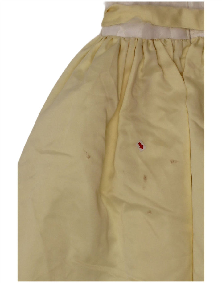 Monsoon Girls A-Line Dress 2-3 Years Yellow Colourblock Polyester