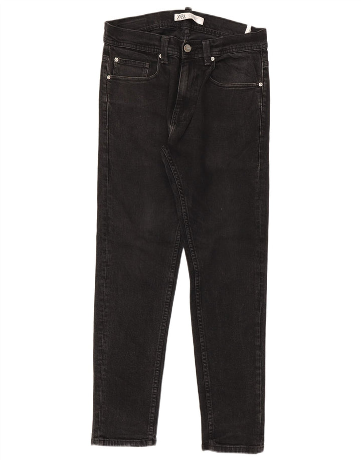 ZARA Mens Slim Jeans EU 40 Medium W31 L30 Black Cotton