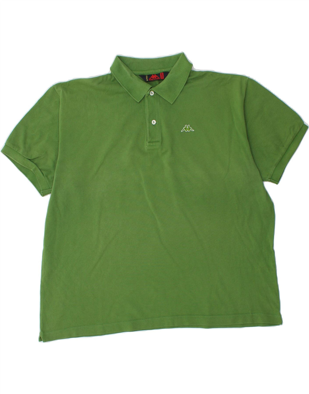 KAPPA Mens Polo Shirt 2XL Green Cotton Vintage Kappa and Second-Hand Kappa from Messina Hembry 