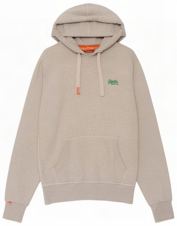 Superdry Mens Hoodie Jumper Small Grey Cotton