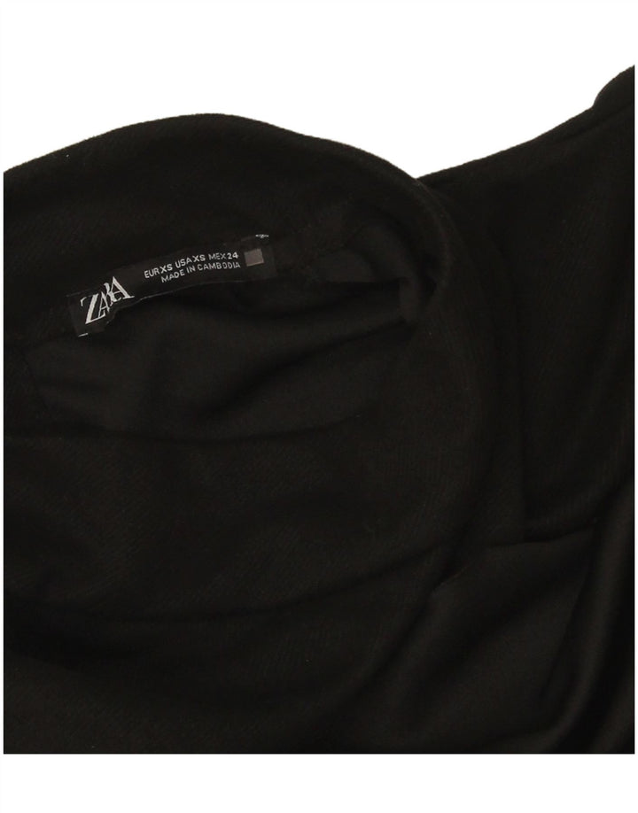 Zara Womens Shift Dress UK 6 XS Black