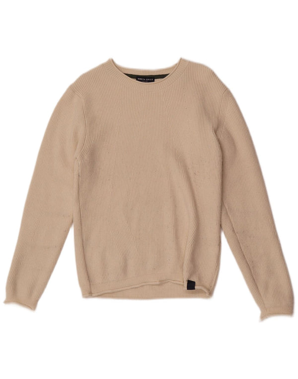 North Sails Jersey con Cuello Redondo para Mujer UK 10 Small Viscosa Beige