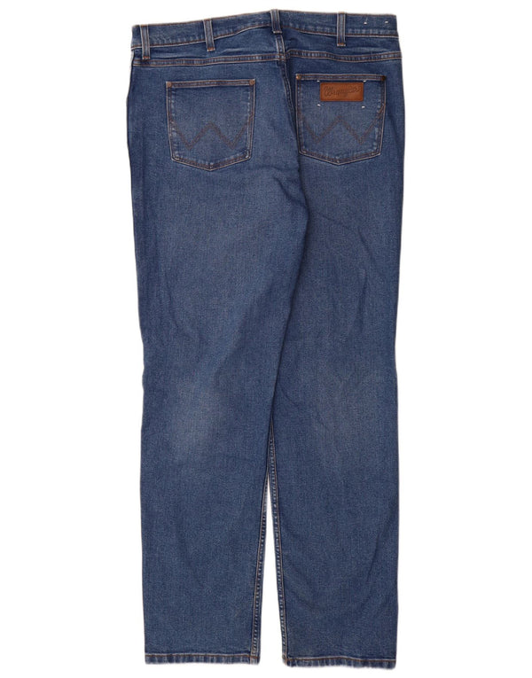 Blugi drepte Wrangler pentru bărbați Greensboro W35 L34 Bumbac albastru