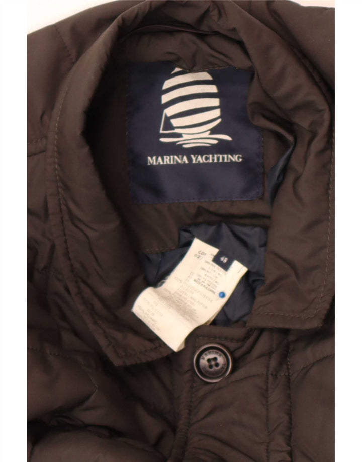 Jaqueta acolchoada masculina Marina Yachting IT 48 poliéster preto médio