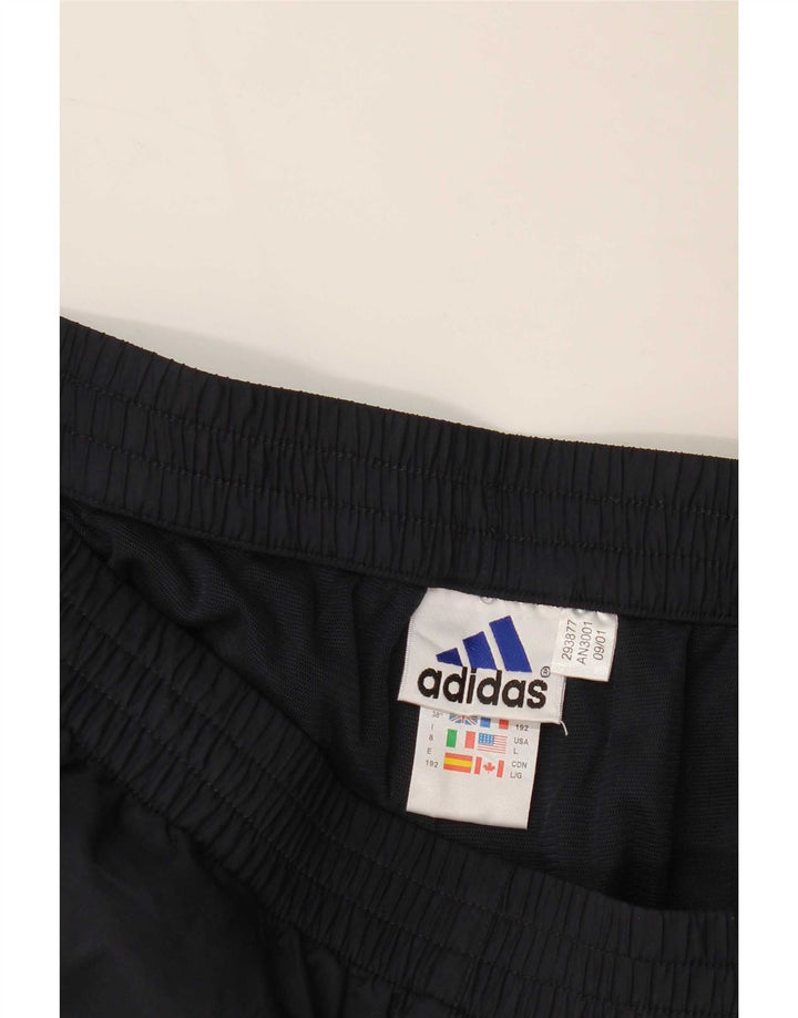 Adidas Uomo Pantaloni impermeabili Large Blu Navy Poliestere