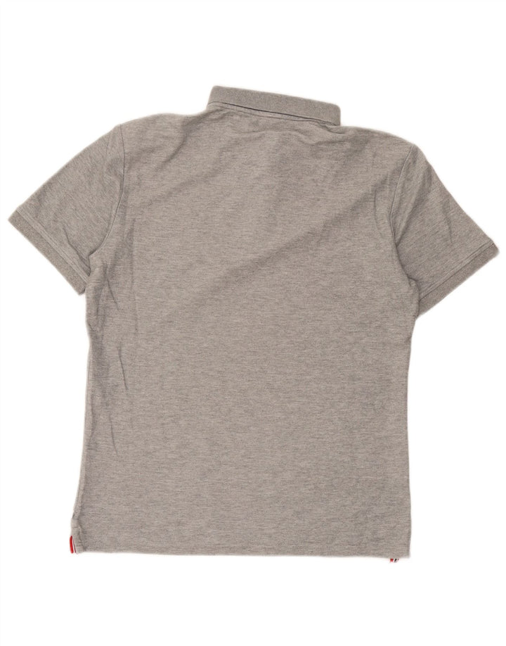 Polo da golf da uomo Calvin Klein grigio medio chiazzato