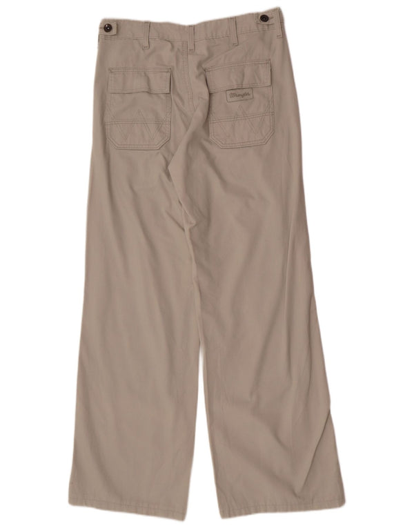 Pantaloni chino larghi da donna Wrangler W28 L30 cotone grigio
