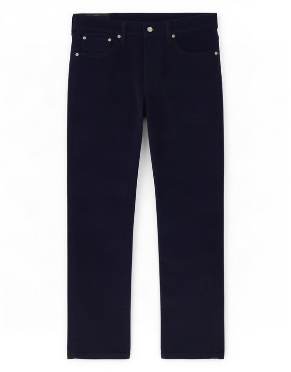 Pantaloni Levi's Uomo 511 Slim in velluto a coste W32 L30 Blu Navy