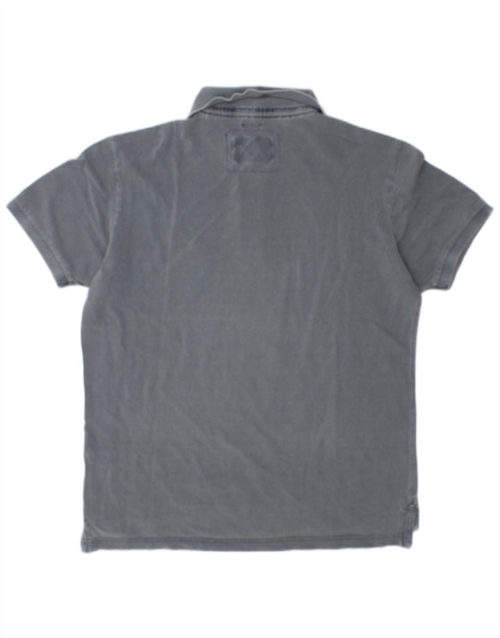 Henry Cottons Mens Slim Fit Polo Shirt Medium Grey Cotton