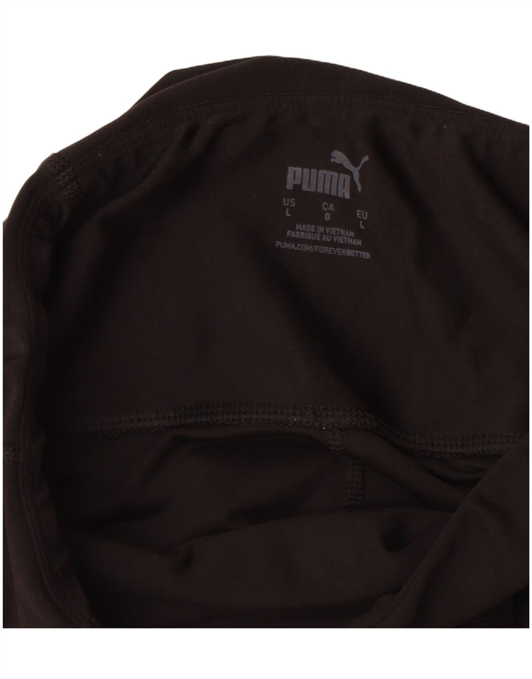 PUMA Womens Graphic Leggings UK 14 Large  Black