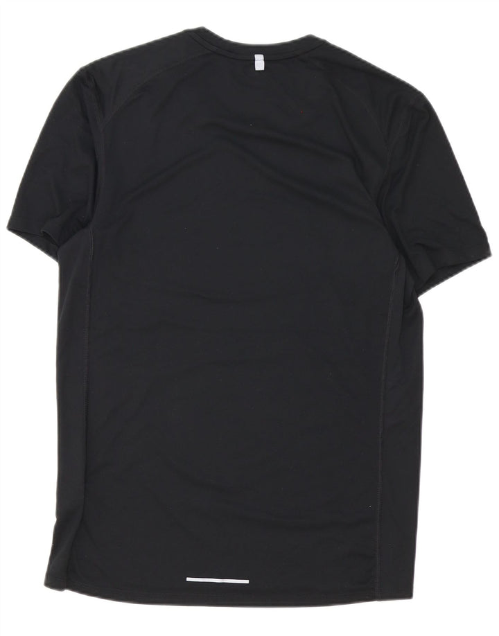 Nike Herren Dri Fit T-Shirt Top Medium Schwarz Polyester
