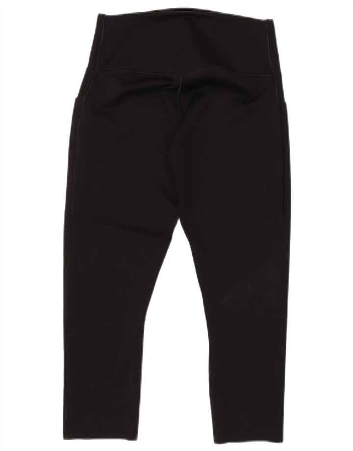 NIKE Dame Dri Fit Capri Leggings UK 12 Medium Sort