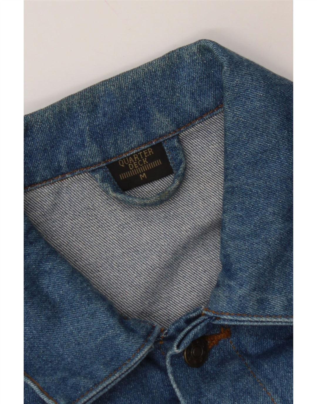 VINTAGE Mens Denim Jacket UK 38 Medium Blue Cotton
