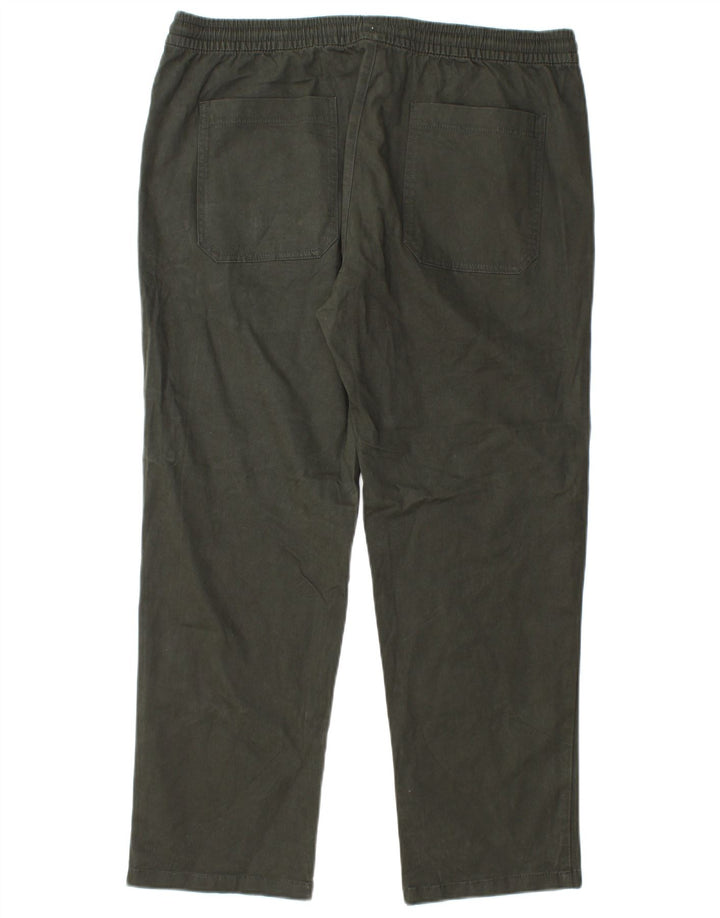Pantaloni chino dritti da uomo Marks & Spencer W38 L29 verdi